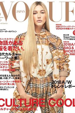 明星私服科普：2018年7月31日，登上《Vogue》杂志，Hailey Bieber