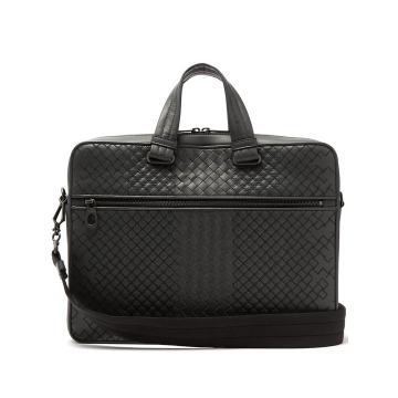 Aurelio Intrecciato leather briefcase