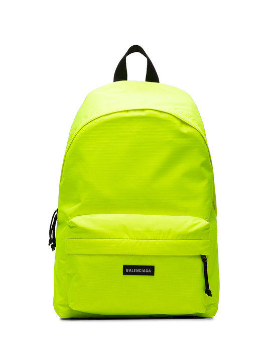 Yellow Neon Explorer Logo Backpack展示图