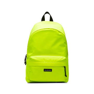 Yellow Neon Explorer Logo Backpack