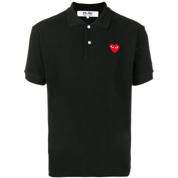 heart motif polo shirt