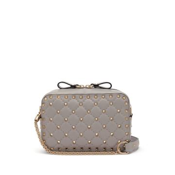 Rockstud small quilted-leather cross-body bag