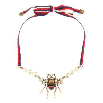 昆虫造型缎带项链