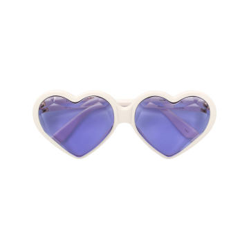 jeweled heart shape sunglasses