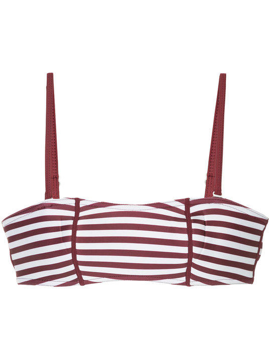 striped bandeau bikini展示图