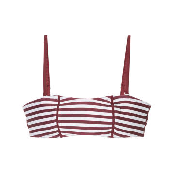 striped bandeau bikini
