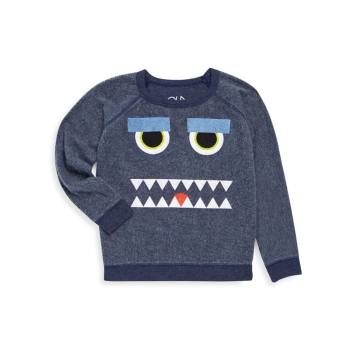 Toddler's &amp; Little Boy's Monster Mash Reverse Fleece Sweatshirt