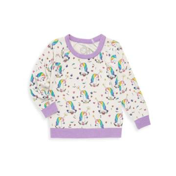 Toddler's & Little Girl's Unicorns Knit Pullover