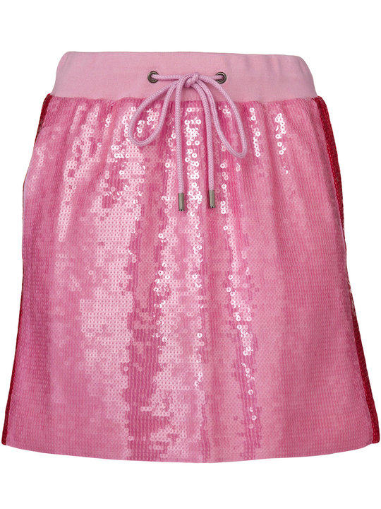 Sequin-Embellished Track Miniskirt展示图