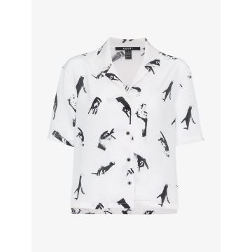 penguin print shirt