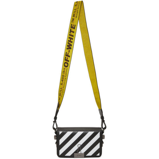 Black Diagonal Mini Binder Clip Flap Bag展示图