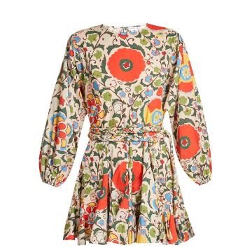 Ella floral-print cotton dress