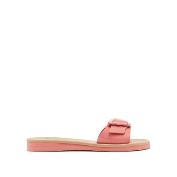Aglaia wing-buckle patent-leather sandals