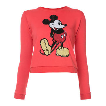 Mickey Mouse刺绣毛衣