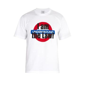 London Tourist-print cotton-jersey T-shirt