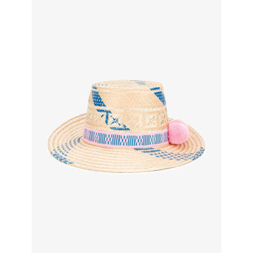 Pink and Blue Marea hat
