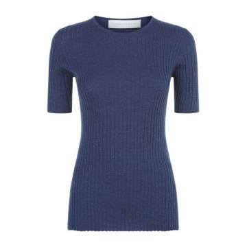 Cashmere Ribbed T-Shirt