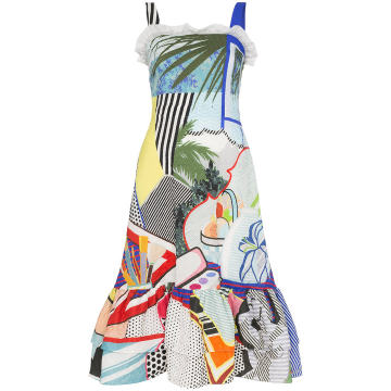 Kara pop art sleeveless dress