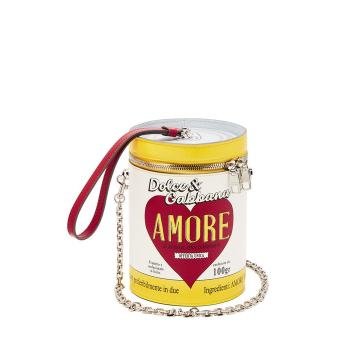 Amore can leather clutch