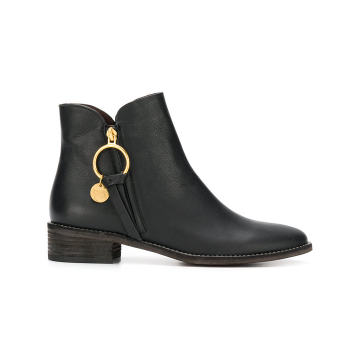 Louise flat ankle boots