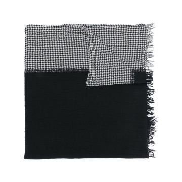 houndstooth print scarf