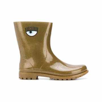 glitter eye rain boots