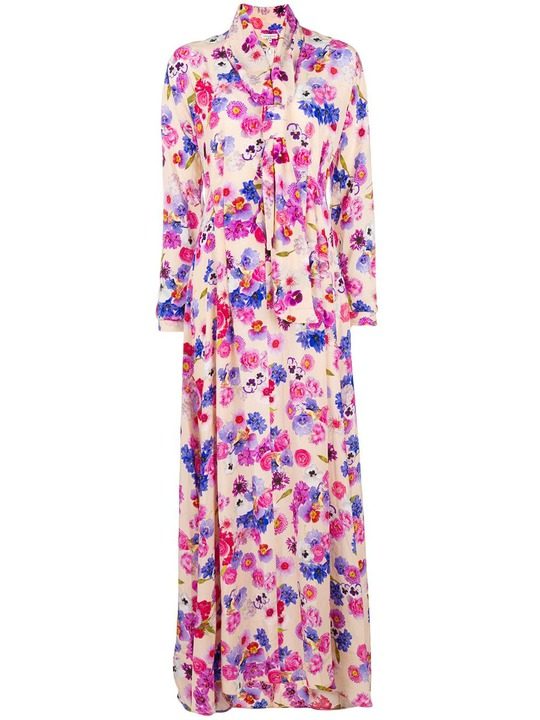 floral printed maxi dress展示图