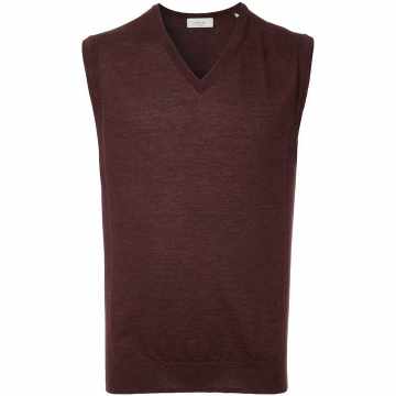 sleeveless fitted sweater