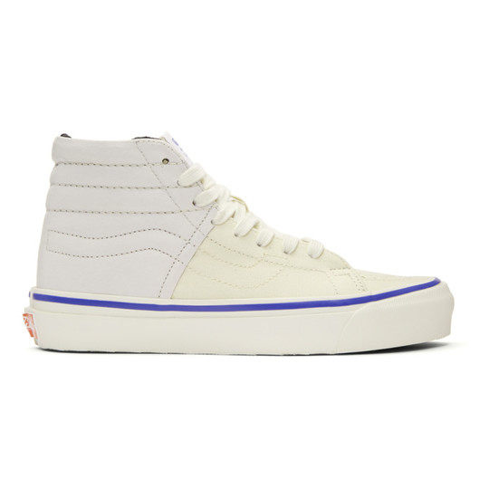 White Inside Out Checkerboard OG Sk8-Hi LX Sneakers展示图