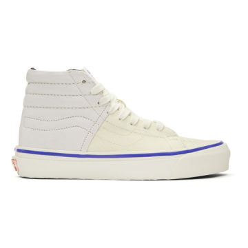 White Inside Out Checkerboard OG Sk8-Hi LX Sneakers