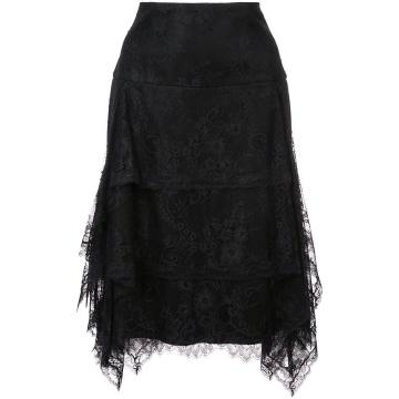 lace ruffle skirt