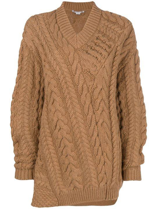 Oversized chunky-knit sweater展示图
