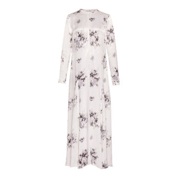 Cameron Floral-Print Satin Maxi Dress