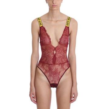 Off-White Lace One Piece Bodysuit