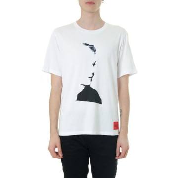 Calvin Klein White Andy Warhol Portrait Cotton T-shirt