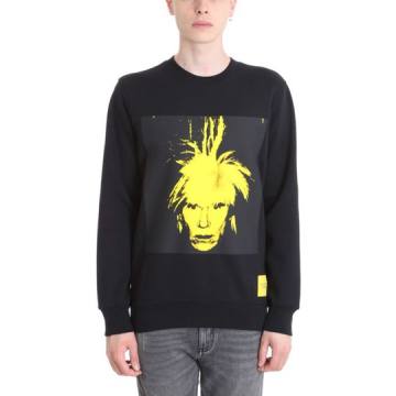 Calvin Klein Warhol Black Cotton Sweatshirt
