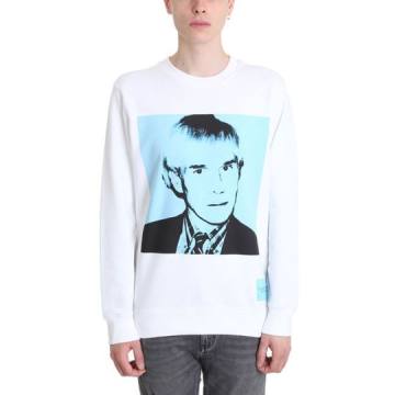 Calvin Klein White Cotton Sweatshirt