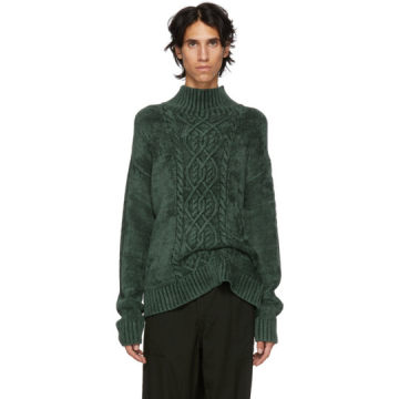Green Velour Rory Sweater
