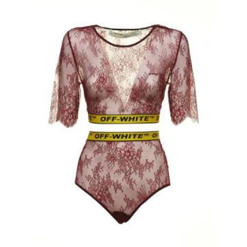 Off-white Two-piece Lace Set