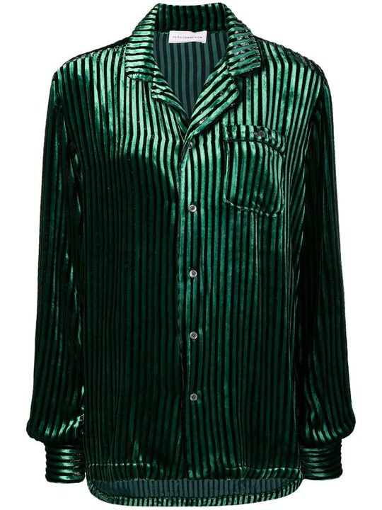 striped single pocket shirt展示图