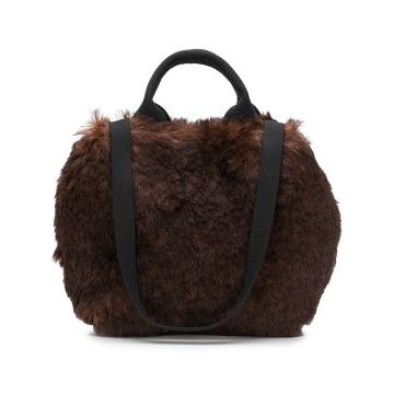 MUUN MICEBEABROWN BROWN BEAR X BLACK HDL Leather/Fur/Exotic Skins->Leather