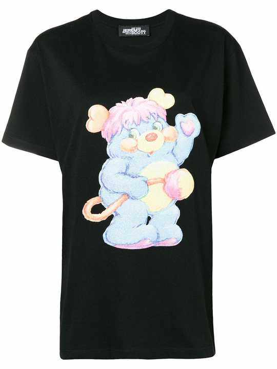 bear print T-shirt展示图
