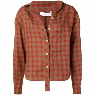 relaxed check shirt
