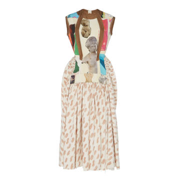 Statue Printed Cotton-Blend Dress