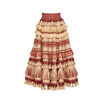 Crepe Embellished Skirt