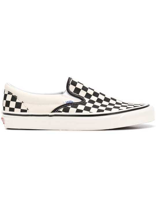 Checkerboard slip-on sneakers展示图