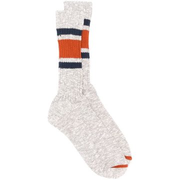 stripe detail socks