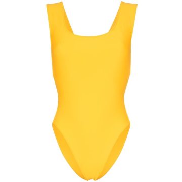 Jireh scoop neck cutout swimsuit