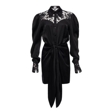 Hebei Silk Tie-Waist Dress