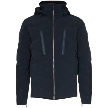 Linard hooded feather down jacket